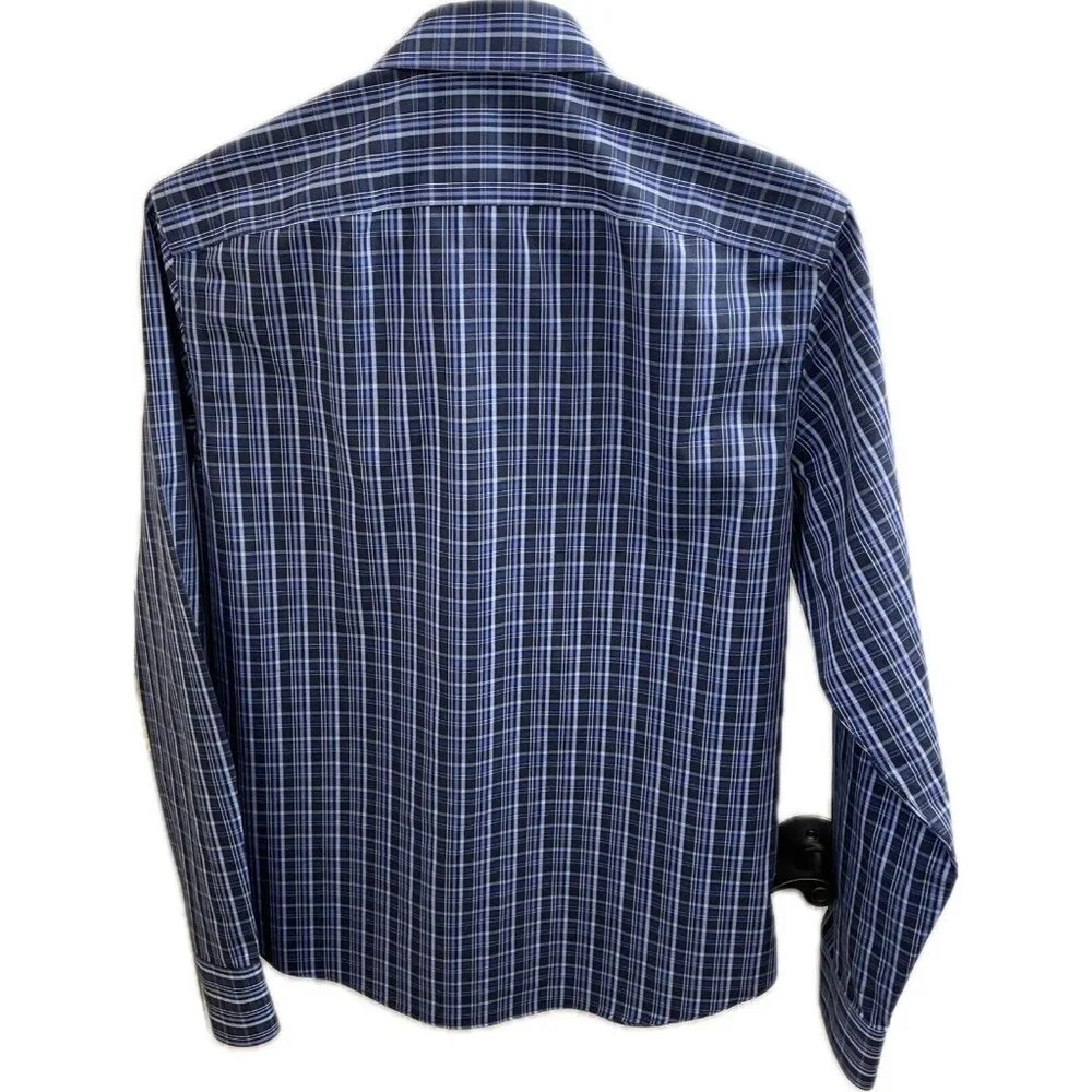 Men's Slim Fit M Untuck It Button Down Wrinkle Free, 100% Cotton Shirt - Picture 2 of 10